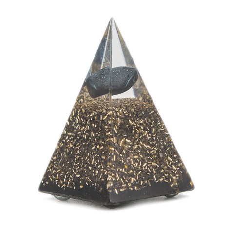 ORGONITE HEMATITE TOURMALINE pyramid