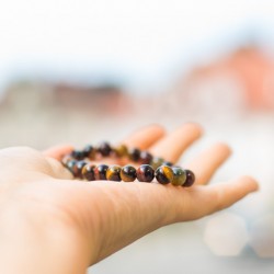 zapestnica tigrovo oko večbarvno, energijski nakit