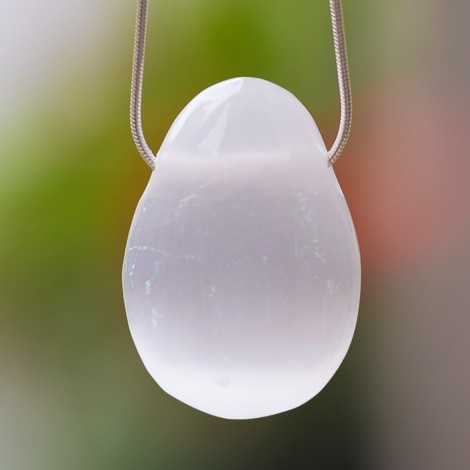 SELENITE pendant, SELENITE necklace