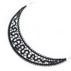 lace, handmade, crochet necklace