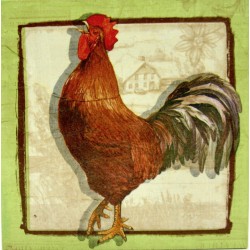 petelin slika decoupage kuhinjska