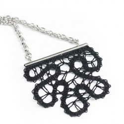 lace pattern, handmade pendant