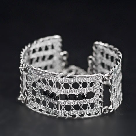 lace pattern, handmade bracelet