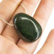 green sunstone crystal, energy necklace, crystal shop