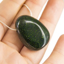 green sunstone crystal, energy necklace, crystal shop