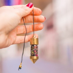 crystal pendulum, multicoloured tourmaline, multicoloured tourmaline pendulum, information