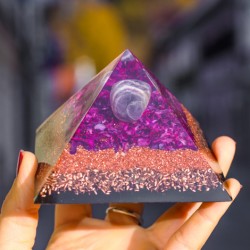 ORGONITE PYRAMID Amethyst and shungite