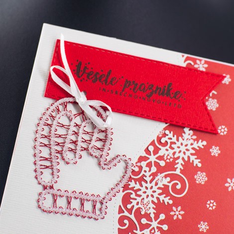 PATTERN FOR NEW YEAR CARD FROM LACE