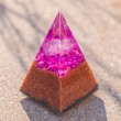 AMETHYST and SHUNGITE orgonite pyramid