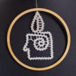 lace, new year, decoration, pattern, candle