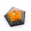 CITRINE and SHUNGITE Orgonite pyramid pentagram