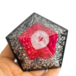 ORGONITE ROSE QUARTZ pyramid, home protection