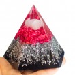 ORGONITE ROSE QUARTZ pyramid, home protection