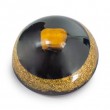 TIGER'S EYE and SHUNGITE Orgonite half sphere