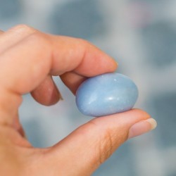 angelite, angelite crystal, pocket crystal communication crystal, throat chakra