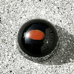 CARNELIAN Orgonite half sphere