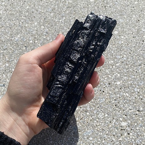 black tourmaline, natural raw crystal, crystal shop