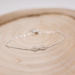 srebrna verižica, znak infinity, neskončnost