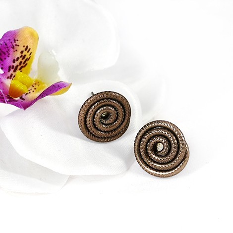 mini unique earrings from aluminium, crystal shop