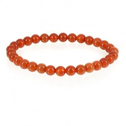 carnelian energy bracelet, crystal shop, hand made, 6 mm bracelet