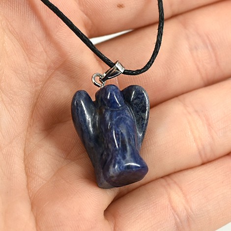 sodalite crystal, crystal shop, crystal pendant, hand made