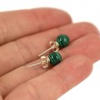 malachite earrings, crystal earrings, positive energy, positive impacts