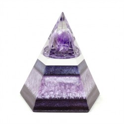 amethyst orgonite pentagram pyramid, crystal shop