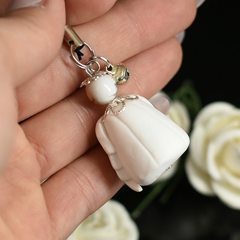 Obesek, angel, angel s kristalom, kristal, hovlit