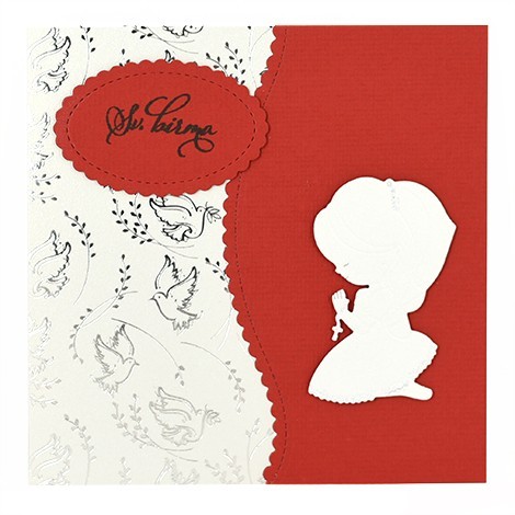 UNIQUE HANDMADE GREETING CARD baptism, communion and confirmation
