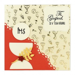 UNIQUE HANDMADE GREETING CARD baptism, communion and confirmation