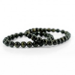 energy bracelet obsidian crystal