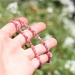 rubellite crystal, crystal bracelet, hearth chakra