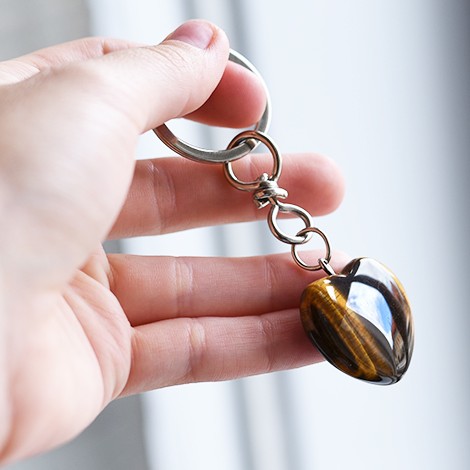 tiger's eye, keychain, safe drive, crystal shop