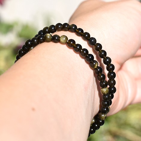 golden obsidian bracelet
