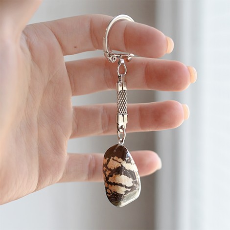 zebra jasper crystal, energy crystal pendant, crystal shop