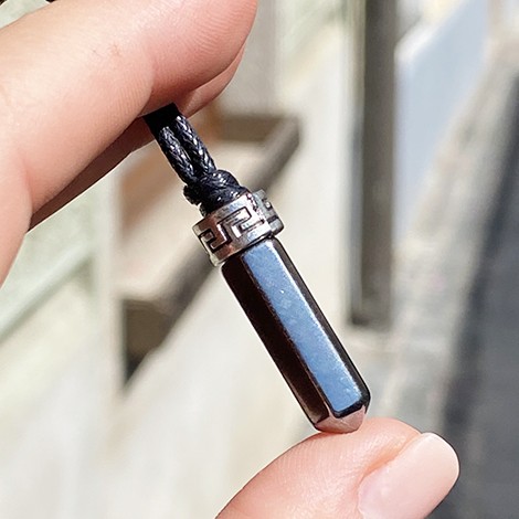 HEMATITE CRYSTAL NECKLACE PENDANT, crystal shop