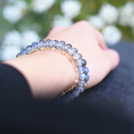 KRISTAL LABRADORIT, zapestnica s kristali, energijski nakit, trgovina s kristali