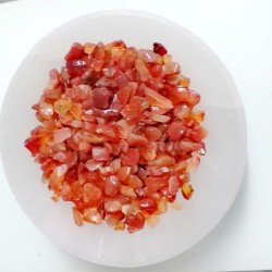 karneol, drobni polirani naravni kristali