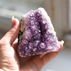 amethyst cluster self standing, crystal shop