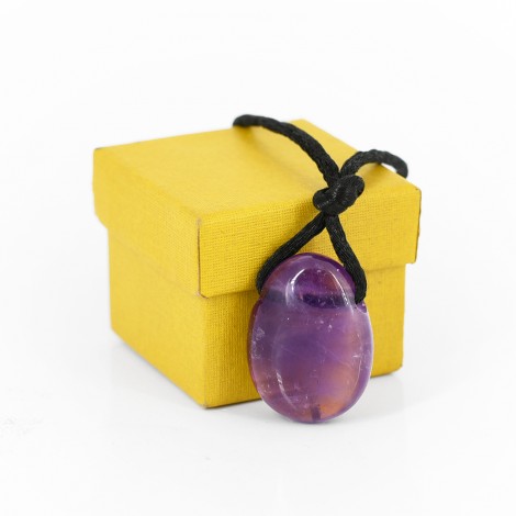 ogrlica z kristalom ametista, energijski nakit, kristal amestist, trgovina s kristali