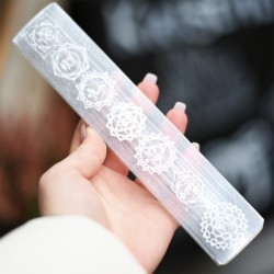 selenite chakra bar, crystal shop, energy bar