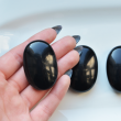 obsidian palm stone, palmstone, worry stone, kristal za zaščito