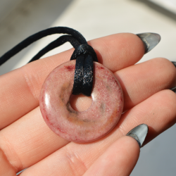 piemontite crystal, piemontite necklace, shop with crystals, crystal necklace, energy jewerly