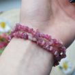 pink tourmaline bracelet, pink tourmaline crystal, rubellite crystal