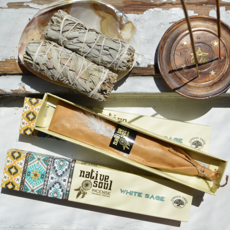 beli žajbelj kadilo dišeče palčke incense