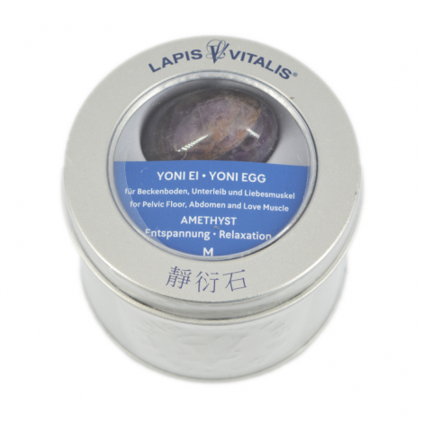 yoni jajček ametist, lajšanje menstrualnih krčev in simptomov menopavze