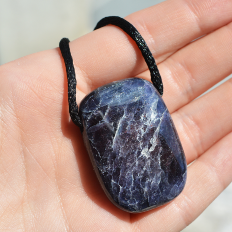 iolit ogrlica, nakit iz kristalov kristal za intuicijo