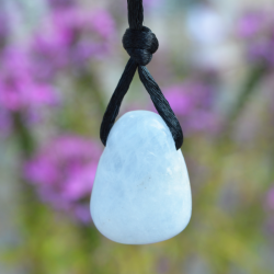 modri kalcit ogrlica kristal za notranji mir, kristal za grleno čakro