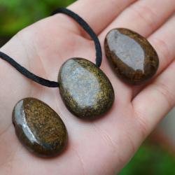 bronzite necklace