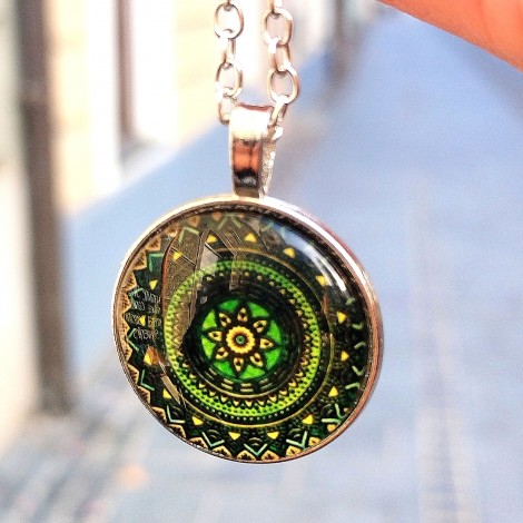 mandala necklace, energy necklace, affordable prices, crystal shop